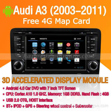Android Car DVD Player GPS Navigation Wifi 3G for Audi A3 2003-2011 Bluetooth Touch Screen